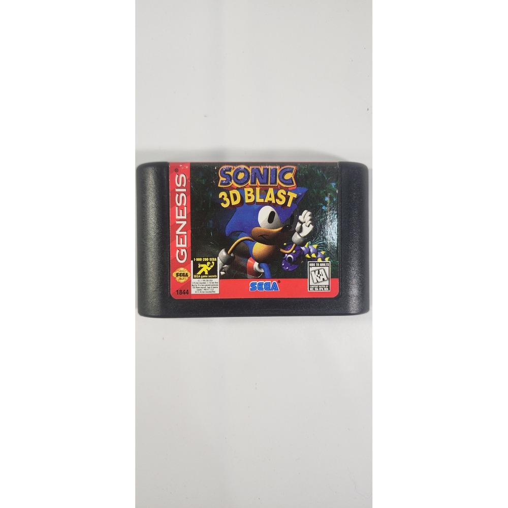 Sonic 3D Blast Tested! Sega Genesis Game Cartridge Authentic Retro Video Game